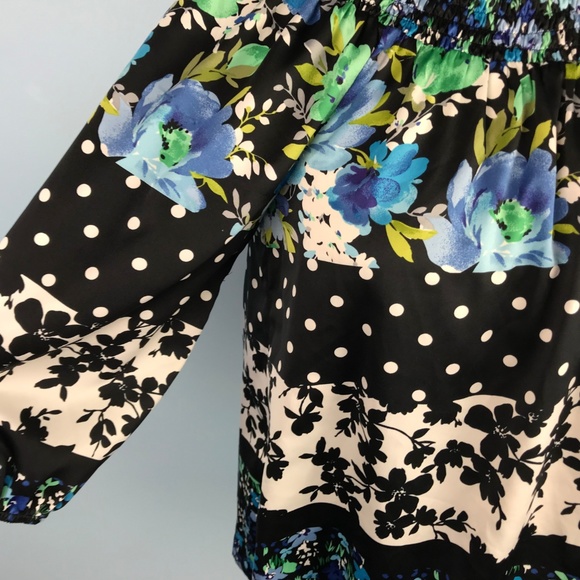 Sunny Leigh Womens M Floral Top - Picture 3 of 5